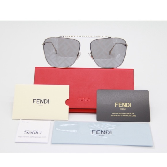 NEW FENDI FF 0406/S 2F7 GOLD GREY SUNGLASSES FENDI FF0406/S - Picture 4 of 14